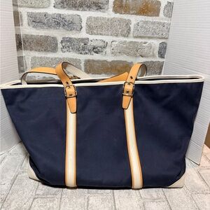 Coach 7745 Black Diaper Bag large tote bag blue